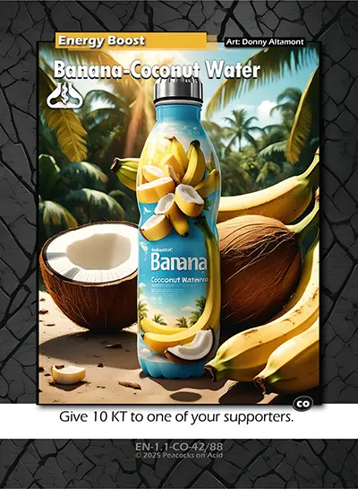 Cardfan Banana-Coconut Water